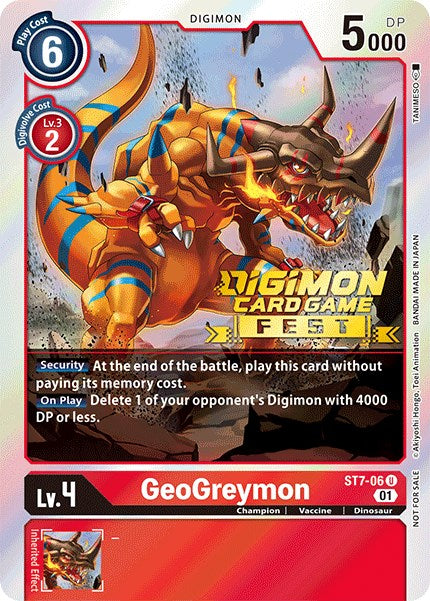 GeoGreymon [ST7-06] (Digimon Card Game Fest 2022) [Starter Deck: Gallantmon Promos] | Play N Trade Winnipeg