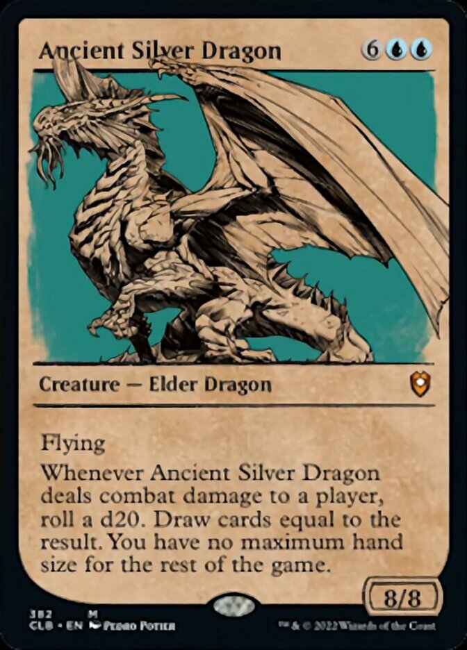 Ancient Silver Dragon (Showcase) [Commander Legends: Battle for Baldur's Gate] | Play N Trade Winnipeg