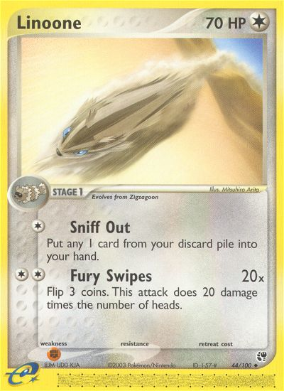 Linoone (44/100) [EX: Sandstorm] | Play N Trade Winnipeg