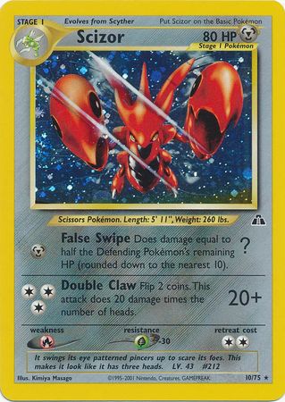 Scizor (10/75) [Neo Discovery Unlimited] | Play N Trade Winnipeg