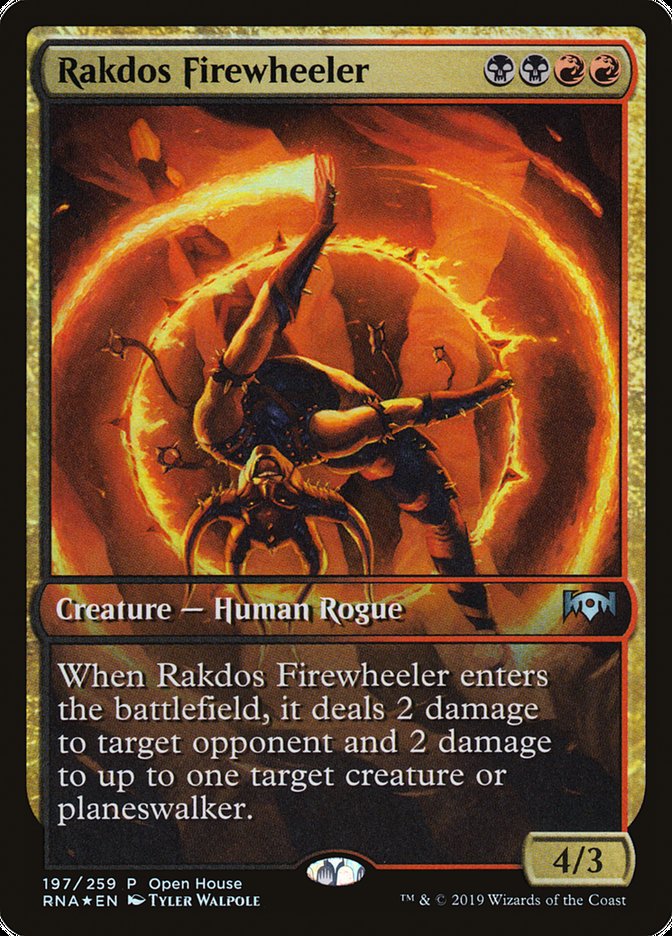 Rakdos Firewheeler (Open House) (Extended) [Ravnica Allegiance Promos] | Play N Trade Winnipeg