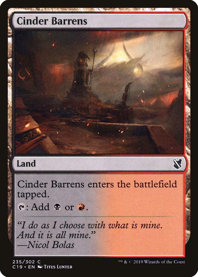 Cinder Barrens [Commander 2019] | Play N Trade Winnipeg