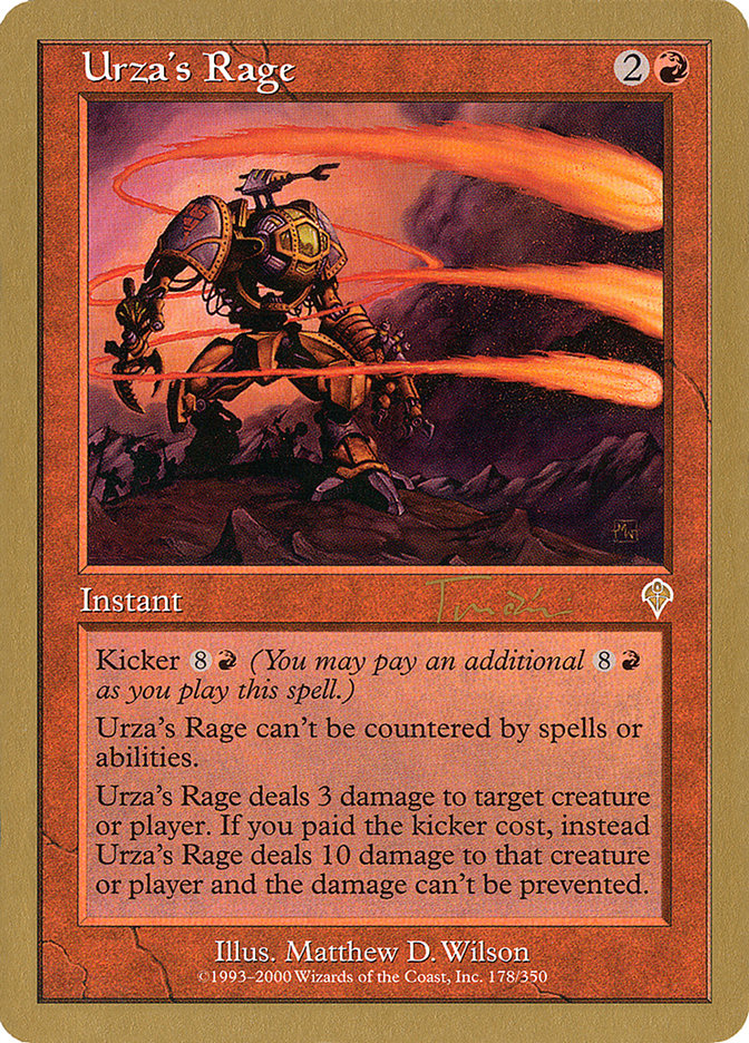 Urza's Rage (Jan Tomcani) [World Championship Decks 2001] | Play N Trade Winnipeg