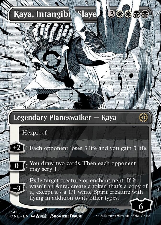 Kaya, Intangible Slayer (Borderless Manga) [Phyrexia: All Will Be One] | Play N Trade Winnipeg