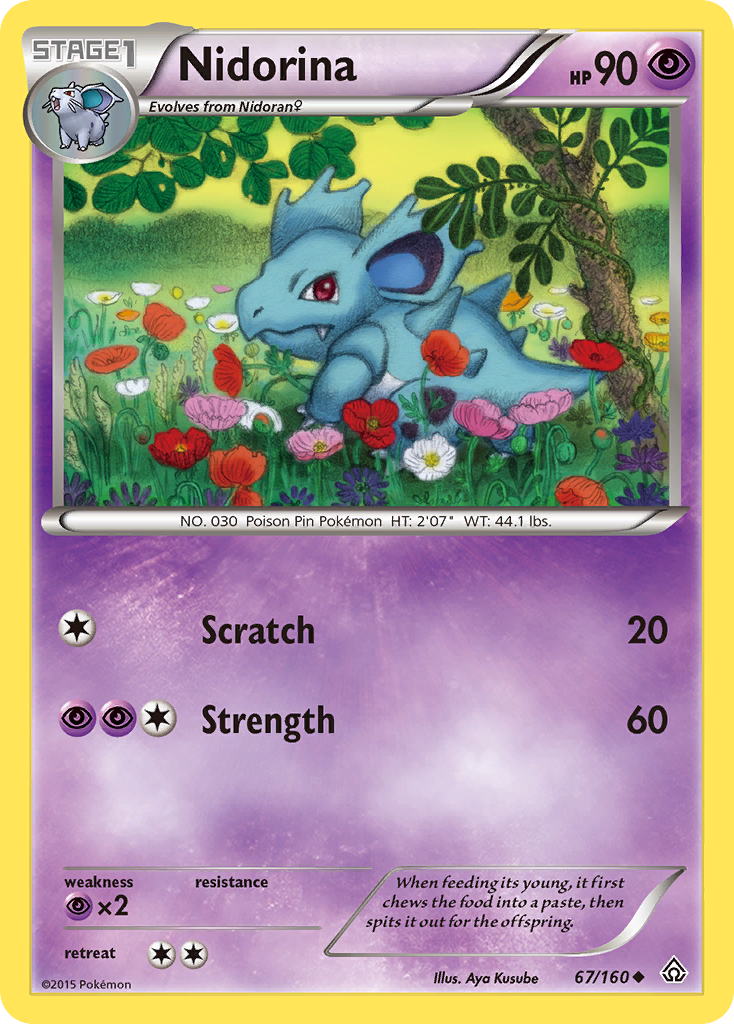 Nidorina (67/160) [XY: Primal Clash] | Play N Trade Winnipeg