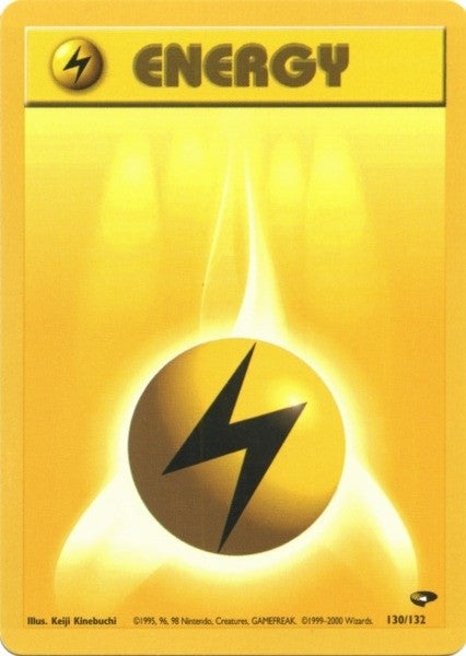 Lightning Energy (130/132) [Gym Challenge Unlimited] | Play N Trade Winnipeg