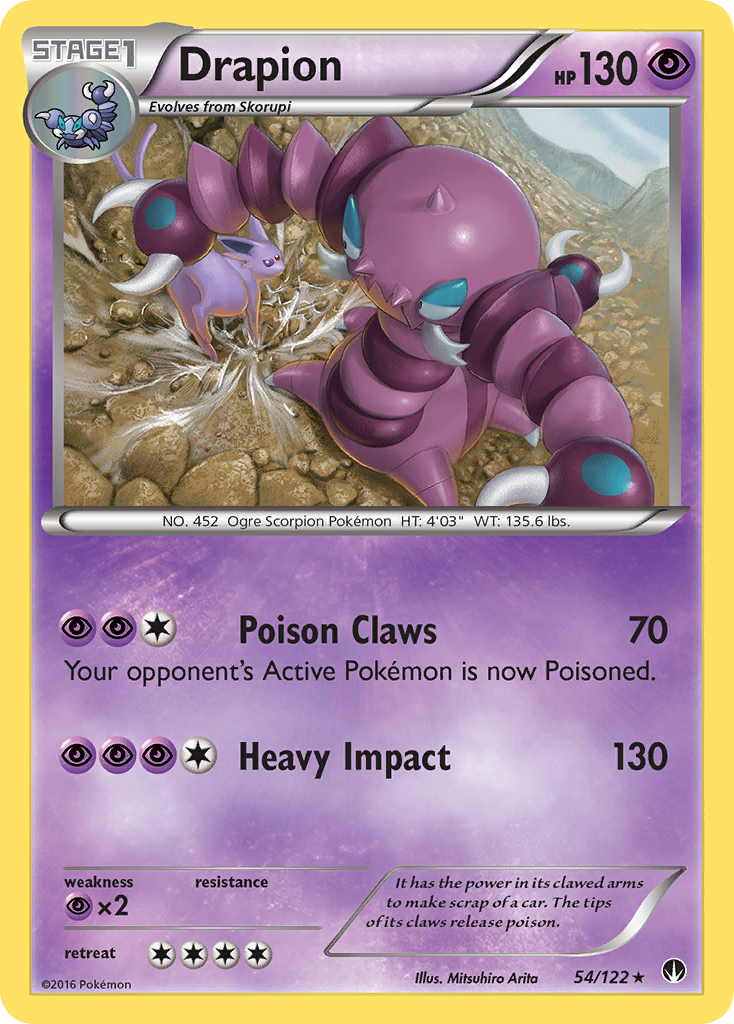 Drapion (54/122) [XY: BREAKpoint] | Play N Trade Winnipeg