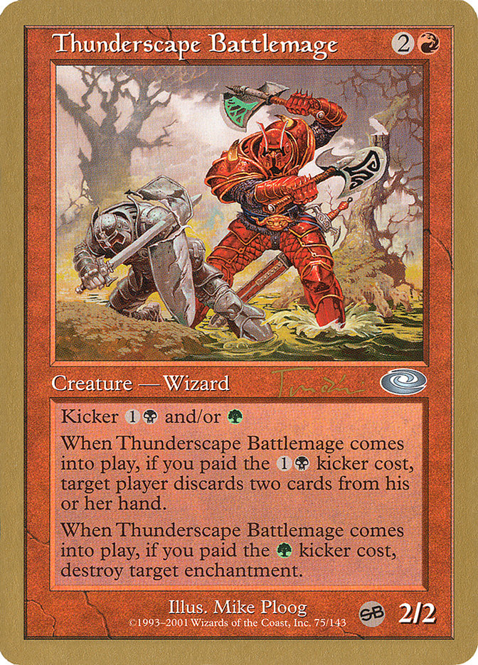 Thunderscape Battlemage (Jan Tomcani) [World Championship Decks 2001] | Play N Trade Winnipeg
