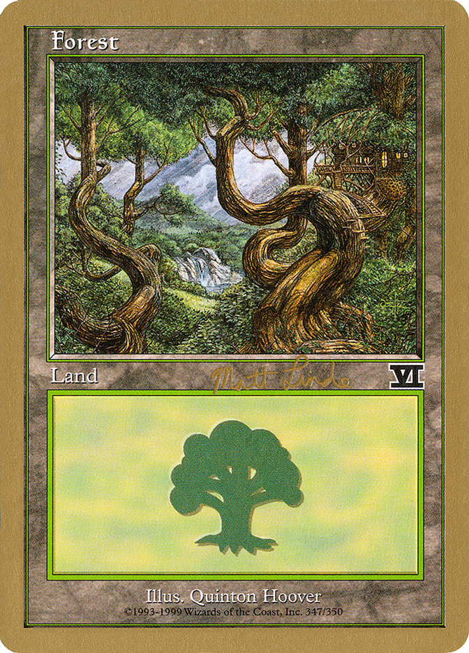 Forest (ml347b) (Matt Linde) [World Championship Decks 1999] | Play N Trade Winnipeg