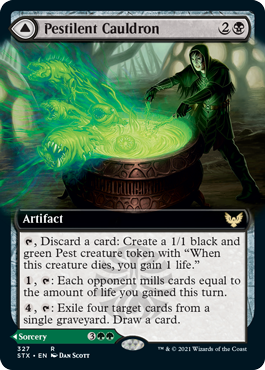 Pestilent Cauldron // Restorative Burst (Extended) [Strixhaven: School of Mages] | Play N Trade Winnipeg