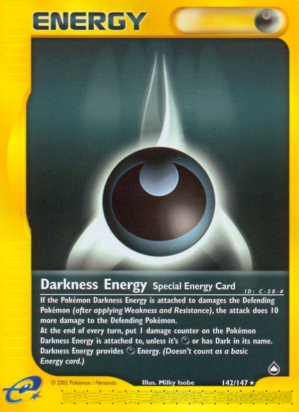 Darkness Energy (142/147) [Aquapolis] | Play N Trade Winnipeg