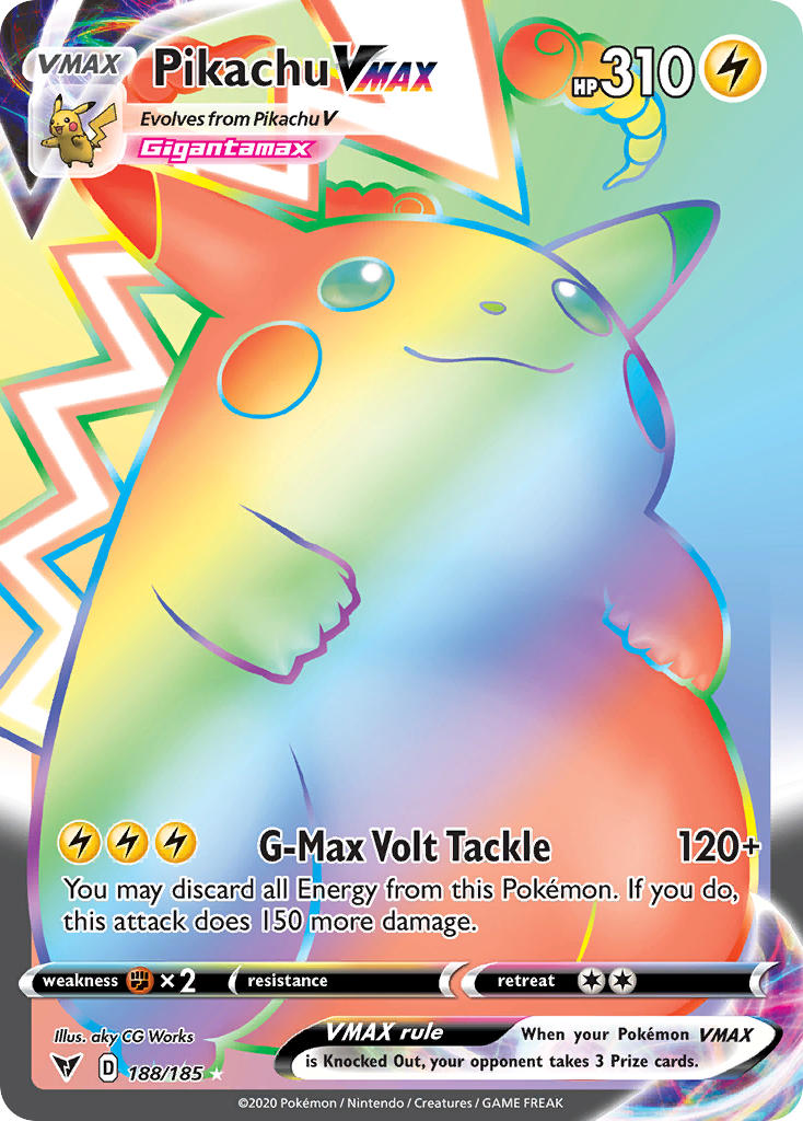 Pikachu VMAX (188/185) [Sword & Shield: Vivid Voltage] | Play N Trade Winnipeg