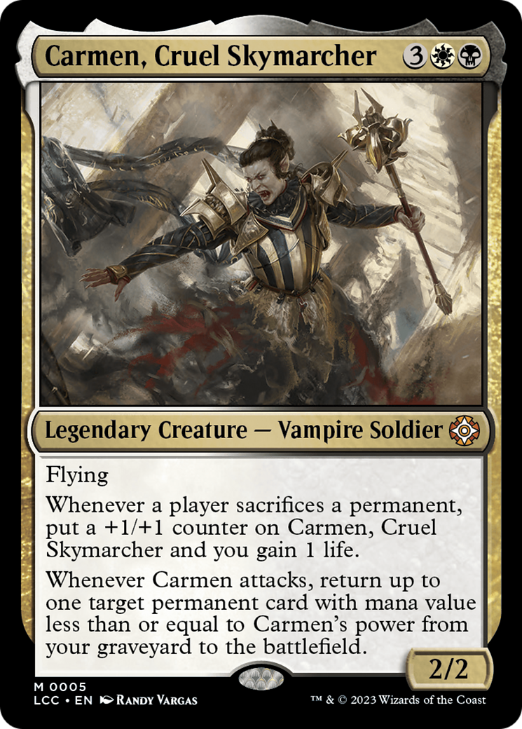 Carmen, Cruel Skymarcher [The Lost Caverns of Ixalan Commander] | Play N Trade Winnipeg