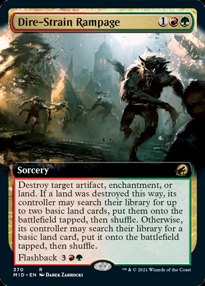Dire-Strain Rampage (Extended) [Innistrad: Midnight Hunt] | Play N Trade Winnipeg