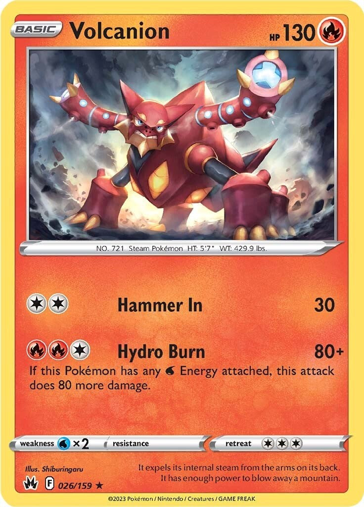 Volcanion (026/159) [Sword & Shield: Crown Zenith] | Play N Trade Winnipeg