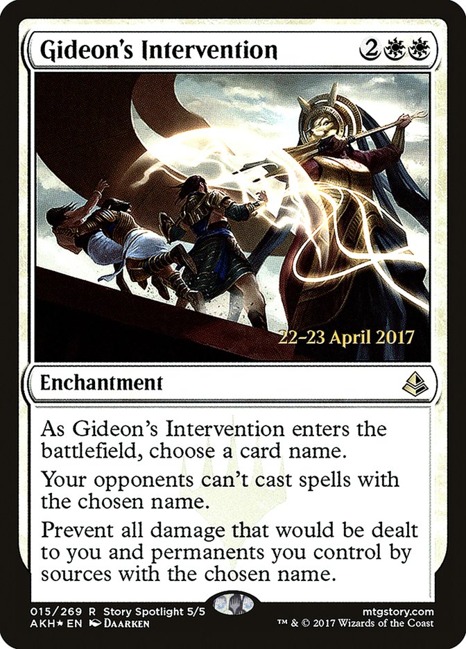 Gideon's Intervention  [Amonkhet Prerelease Promos] | Play N Trade Winnipeg