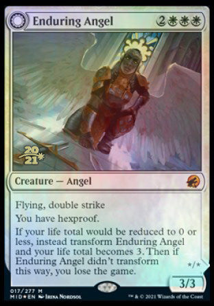 Enduring Angel // Angelic Enforcer [Innistrad: Midnight Hunt Prerelease Promos] | Play N Trade Winnipeg