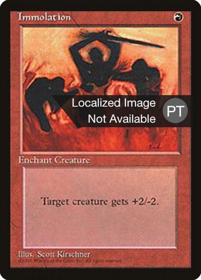 Immolation [Fourth Edition (Foreign Black Border)] | Play N Trade Winnipeg