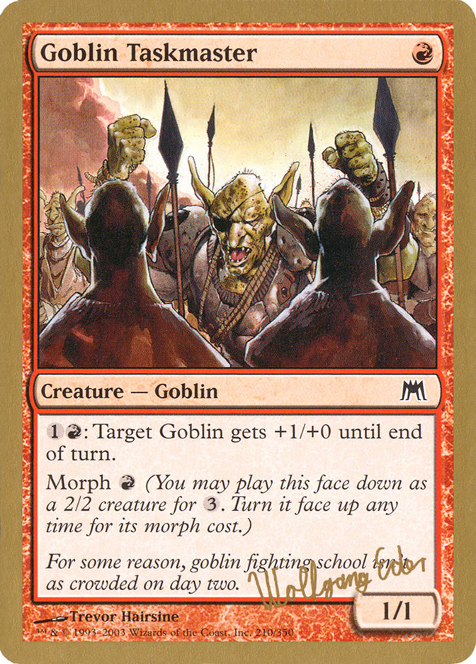 Goblin Taskmaster (Wolfgang Eder) [World Championship Decks 2003] | Play N Trade Winnipeg