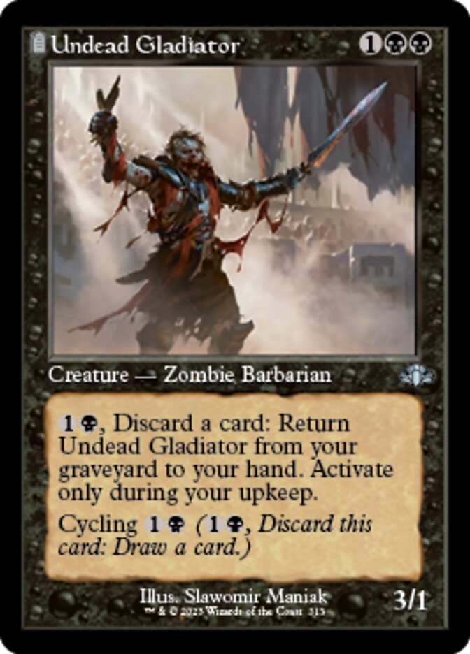 Undead Gladiator (Retro) [Dominaria Remastered] | Play N Trade Winnipeg