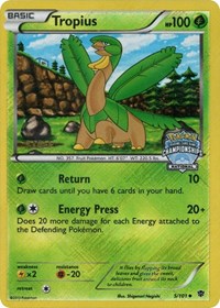 Tropius (5/101) (National Championship Staff Promo) [Black & White: Plasma Blast] | Play N Trade Winnipeg