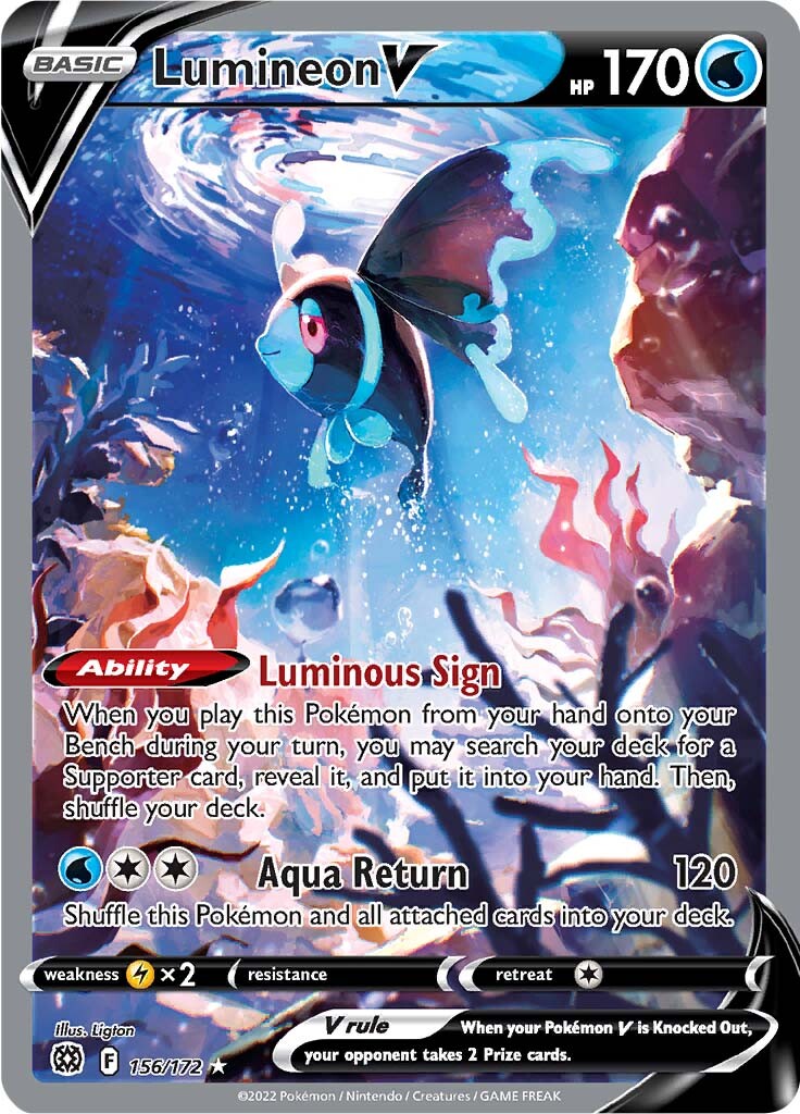 Lumineon V (156/172) [Sword & Shield: Brilliant Stars] | Play N Trade Winnipeg