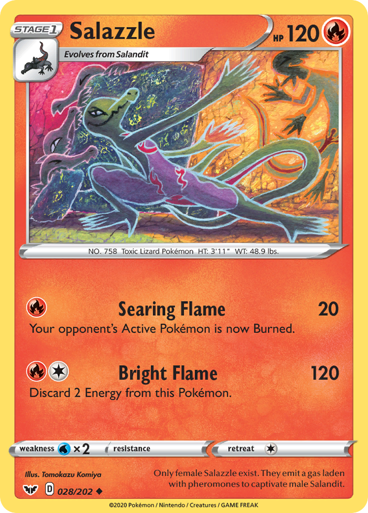 Salazzle (028/202) [Sword & Shield: Base Set] | Play N Trade Winnipeg