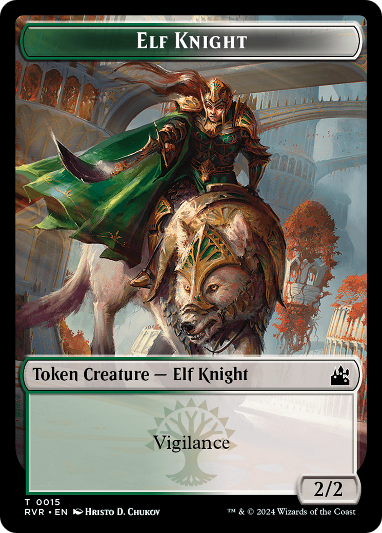 Elf Knight // Goblin (0009) Double-Sided Token [Ravnica Remastered Tokens] | Play N Trade Winnipeg