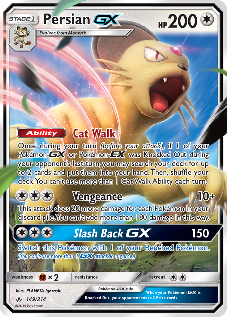 Persian GX (149/214) [Sun & Moon: Unbroken Bonds] | Play N Trade Winnipeg