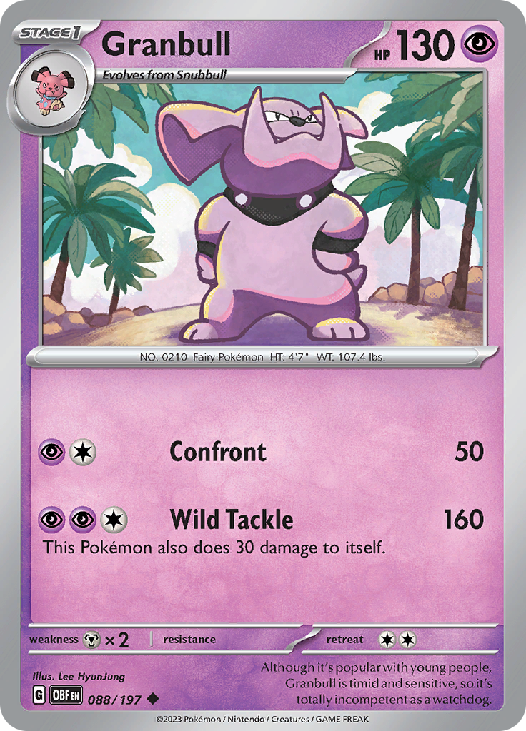 Granbull (088/197) [Scarlet & Violet: Obsidian Flames] | Play N Trade Winnipeg