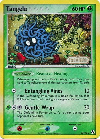 Tangela (44/92) (Stamped) [EX: Legend Maker] | Play N Trade Winnipeg