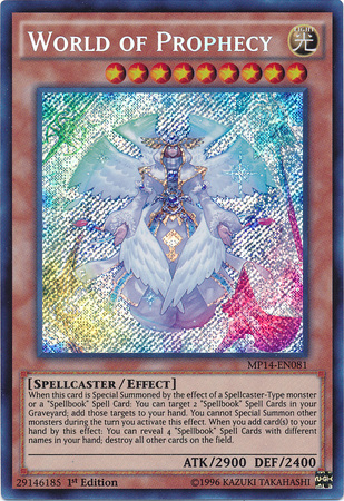 World of Prophecy [MP14-EN081] Secret Rare | Play N Trade Winnipeg