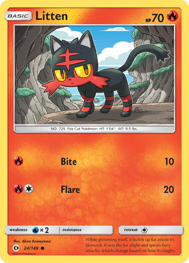 Litten (24/149) [Sun & Moon: Base Set] | Play N Trade Winnipeg