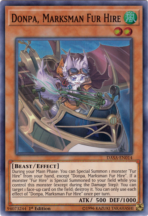 Donpa, Marksman Fur Hire [DASA-EN014] Super Rare | Play N Trade Winnipeg