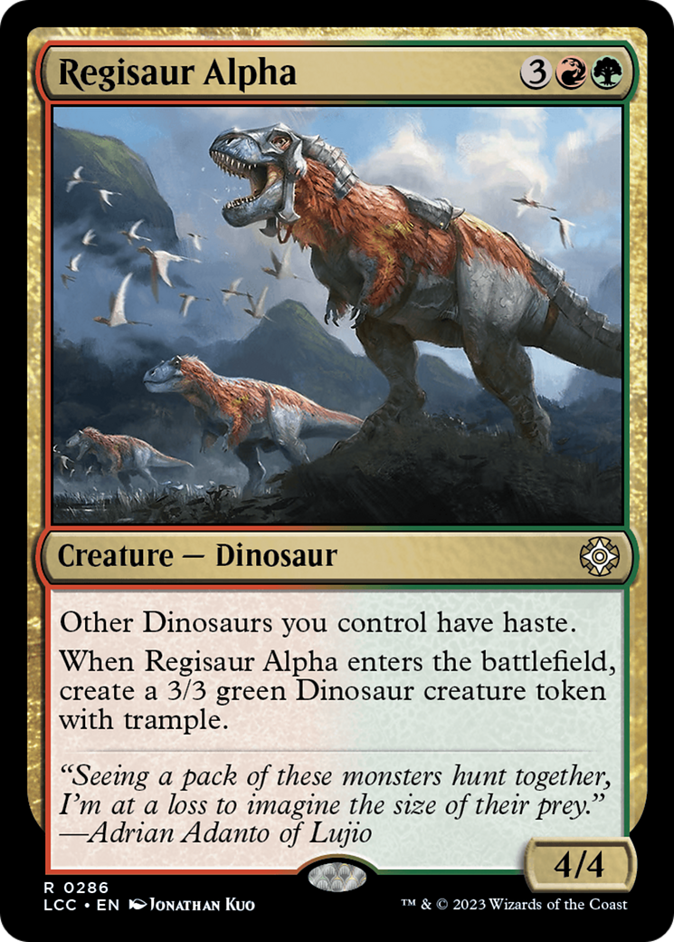 Regisaur Alpha [The Lost Caverns of Ixalan Commander] | Play N Trade Winnipeg