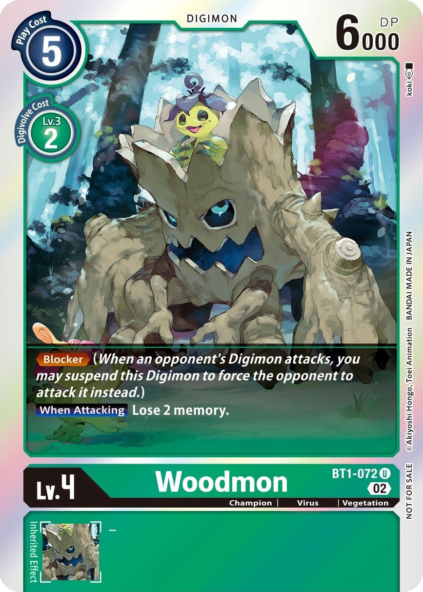 Woodmon [BT1-072] (Official Tournament Pack Vol. 6) [Release Special Booster Promos] | Play N Trade Winnipeg