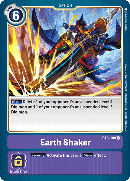 Earth Shaker [BT5-108] [Battle of Omni] | Play N Trade Winnipeg