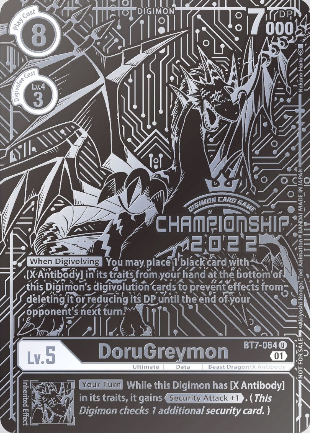 DoruGreymon [BT7-064] (2022 Championship Finals 2nd Place) [Next Adventure Promos] | Play N Trade Winnipeg