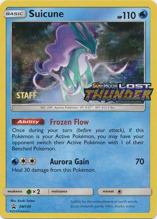 Suicune (SM149) (Staff Prerelease Promo) [Sun & Moon: Black Star Promos] | Play N Trade Winnipeg