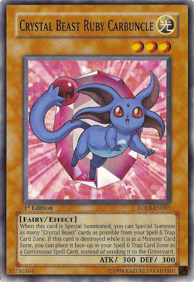 Crystal Beast Ruby Carbuncle [FOTB-EN001] Common | Play N Trade Winnipeg