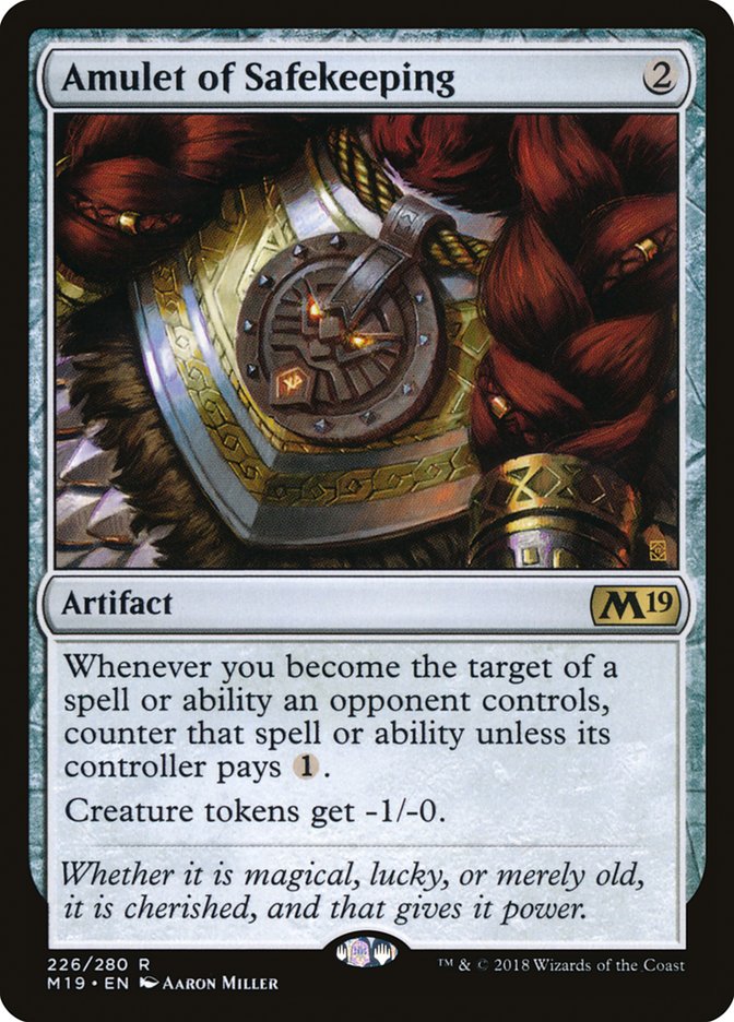 Amulet of Safekeeping [Core Set 2019] | Play N Trade Winnipeg