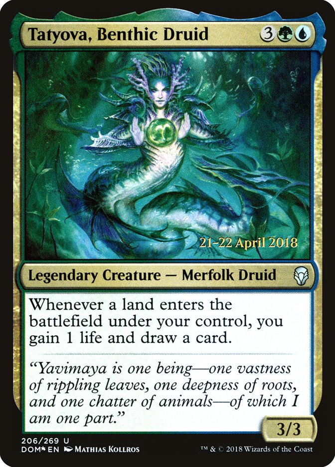 Tatyova, Benthic Druid  [Dominaria Prerelease Promos] | Play N Trade Winnipeg