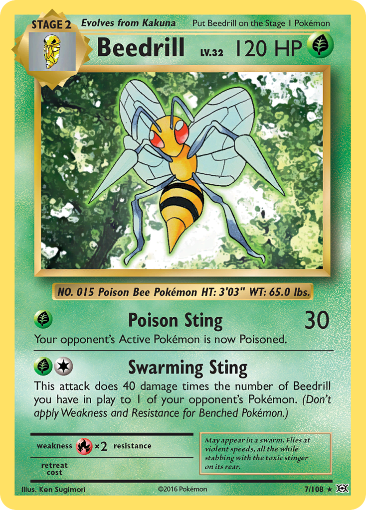 Beedrill (7/108) [XY: Evolutions] | Play N Trade Winnipeg