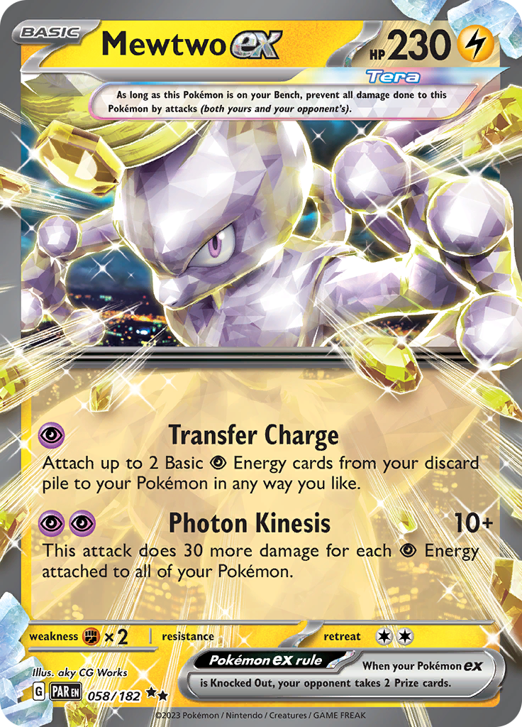 Mewtwo ex (058/182) [Scarlet & Violet: Paradox Rift] | Play N Trade Winnipeg