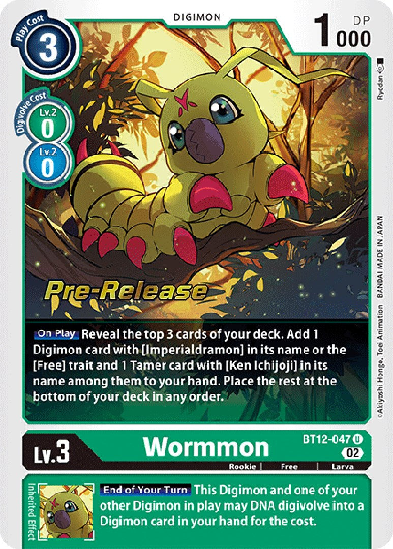 Wormmon [BT12-047] [Across Time Pre-Release Cards] | Play N Trade Winnipeg