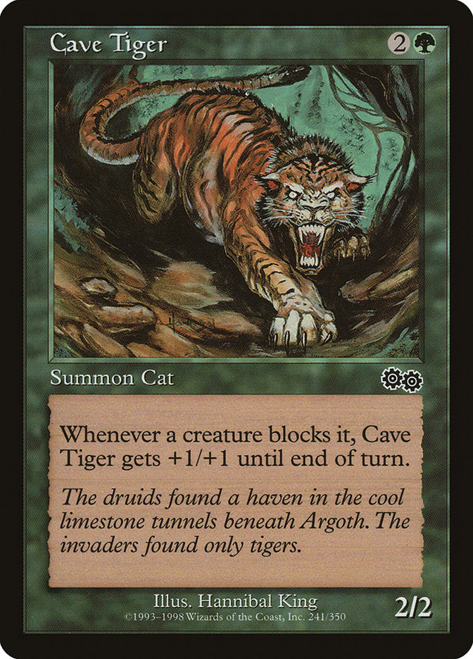 Cave Tiger [Urza's Saga] | Play N Trade Winnipeg