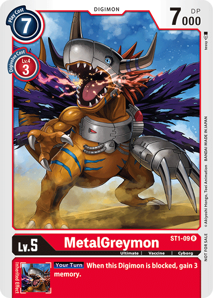 MetalGreymon [ST1-09] (Tamer Battle Pack) [Starter Deck: Gaia Red Promos] | Play N Trade Winnipeg