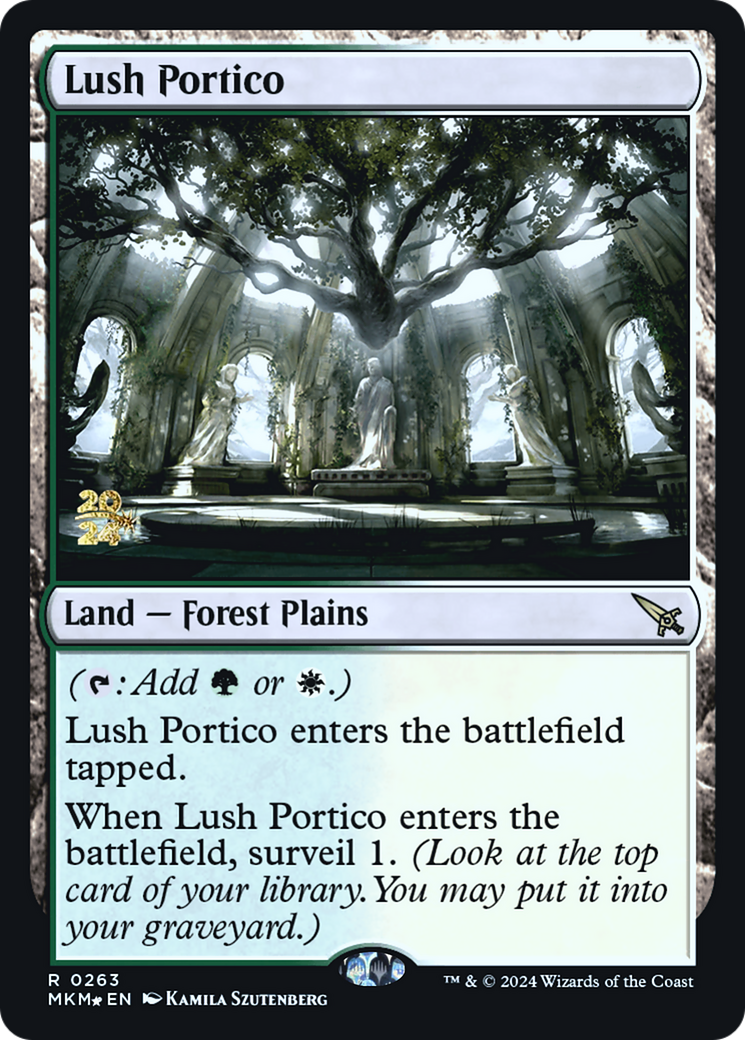 Lush Portico [Murders at Karlov Manor Prerelease Promos] | Play N Trade Winnipeg