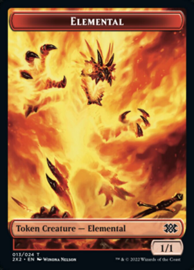 Elemental // Angel Double-sided Token [Double Masters 2022 Tokens] | Play N Trade Winnipeg