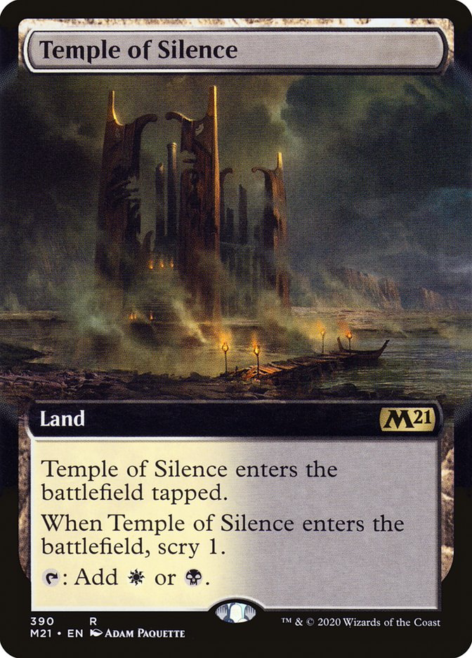 Temple of Silence (Extended) [Core Set 2021] | Play N Trade Winnipeg